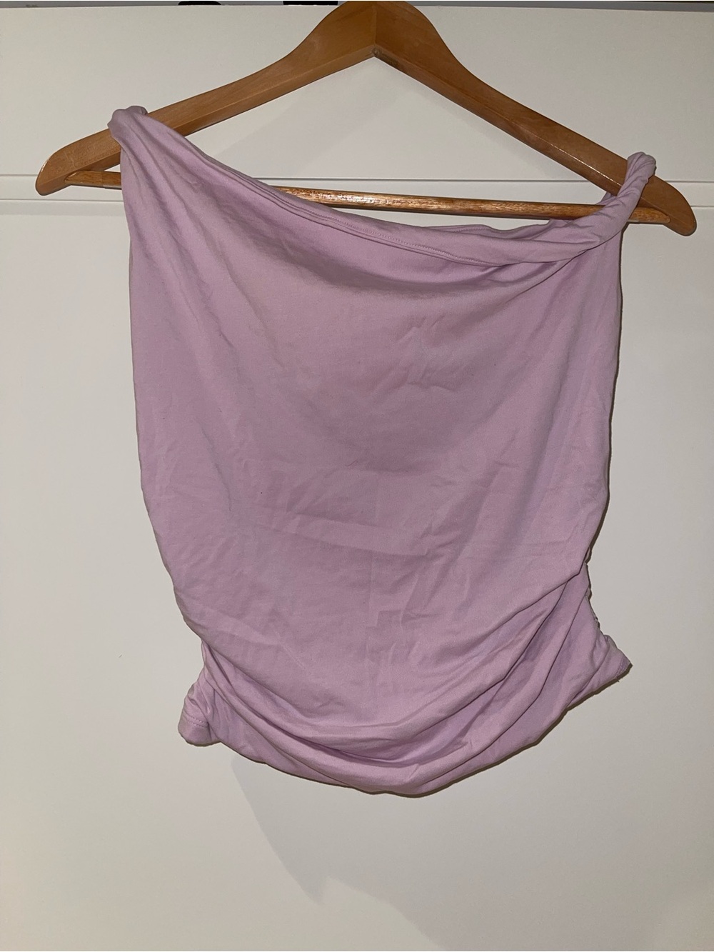 Abercrombie & Fitch pink Asymmetrical top